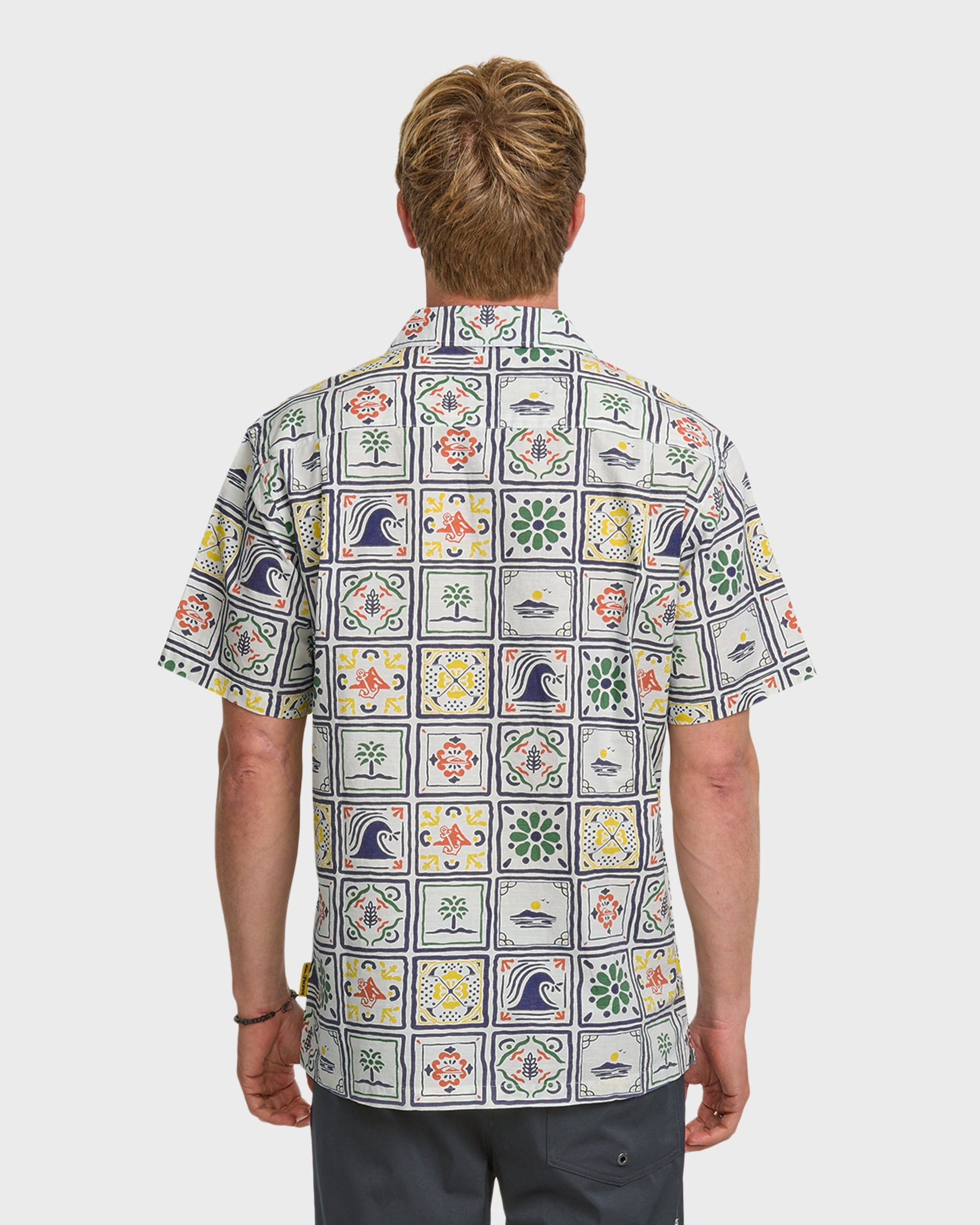 Quiksilver x Pacifico Baja Casual Short Sleeve Shirt - Off White - Quick Silver