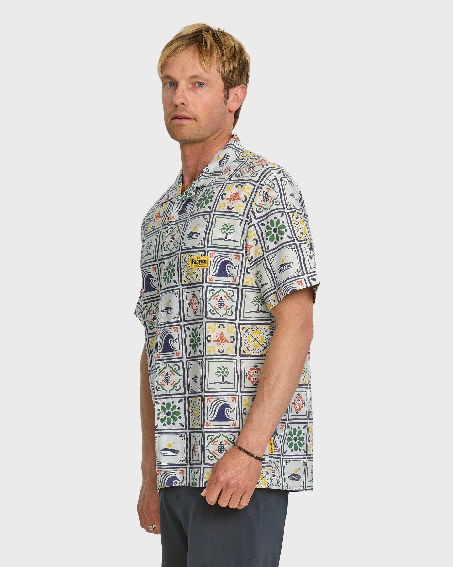 Quiksilver x Pacifico Baja Casual Short Sleeve Shirt - Off White - Quick Silver