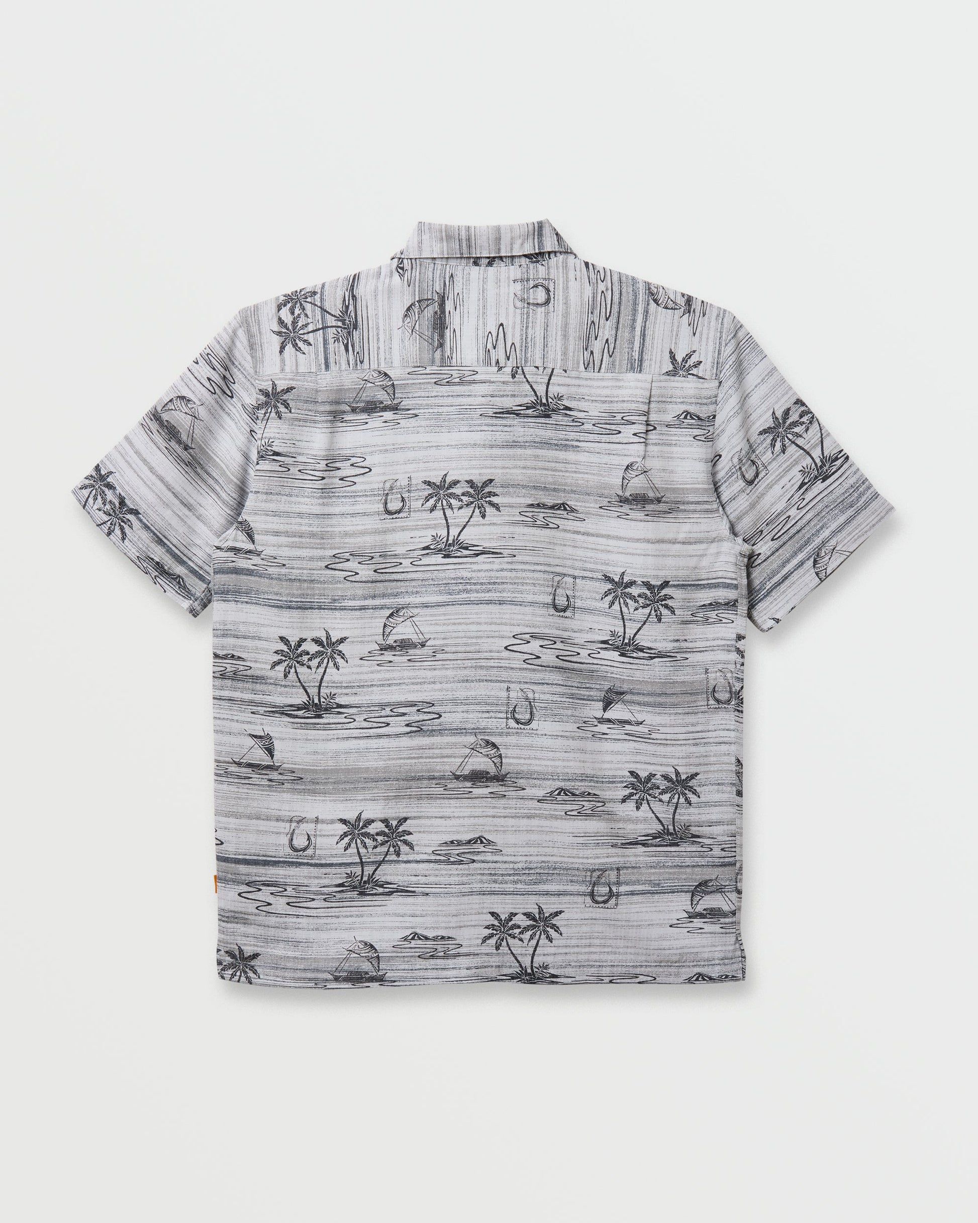Waterman Island Daze Short Sleeve Shirt - Phantom - Quick Silver