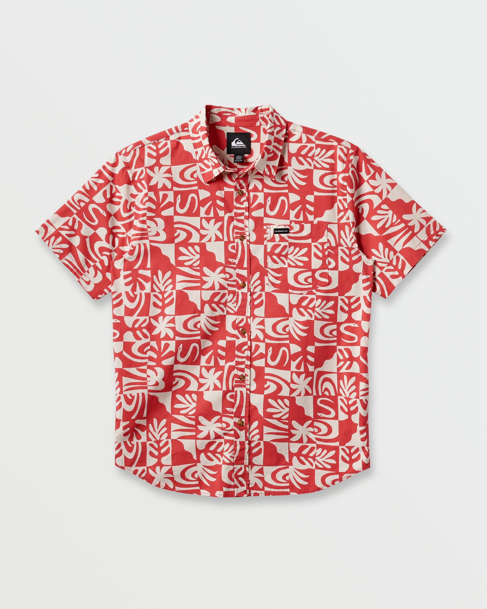 Terra Classic Stretch Short Sleeve Shirt - Mineral Red - Quick Silver