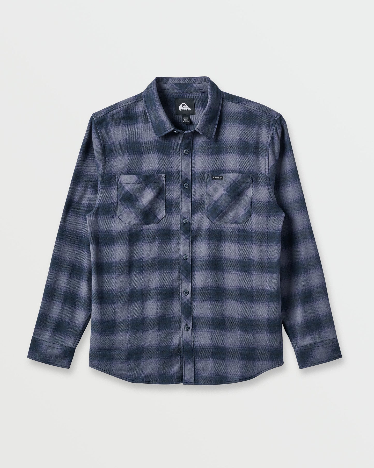 Terrace Stretch Flannel Shirt - Phantom - Quick Silver