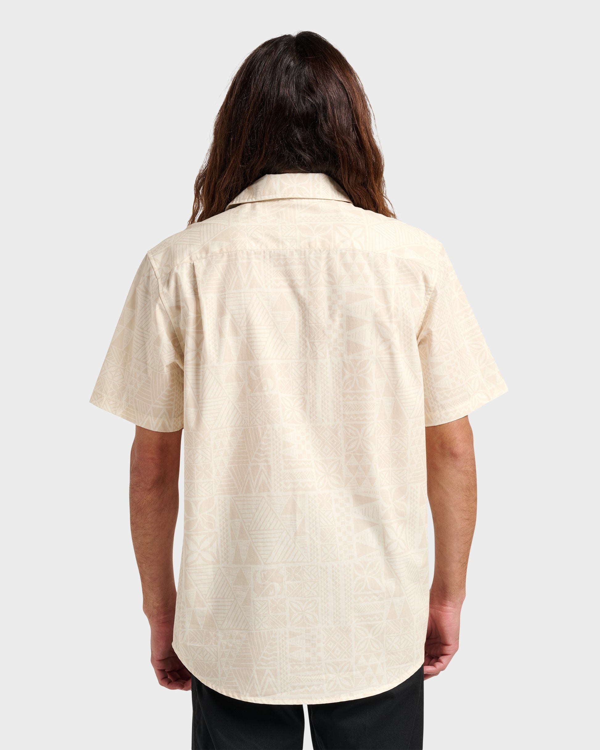 Makaha Classic Short Sleeve Shirt - Off White - Quick Silver