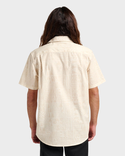 Makaha Classic Short Sleeve Shirt - Off White - Quick Silver