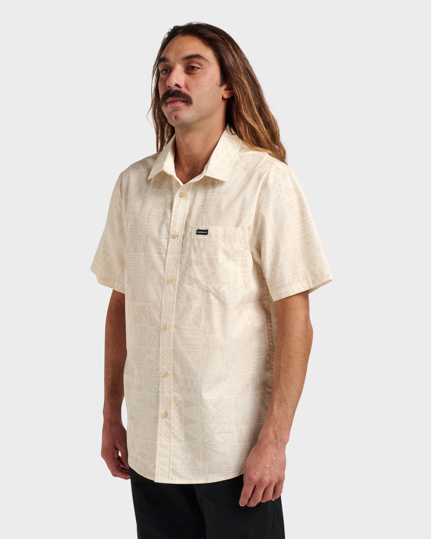 Makaha Classic Short Sleeve Shirt - Off White - Quick Silver