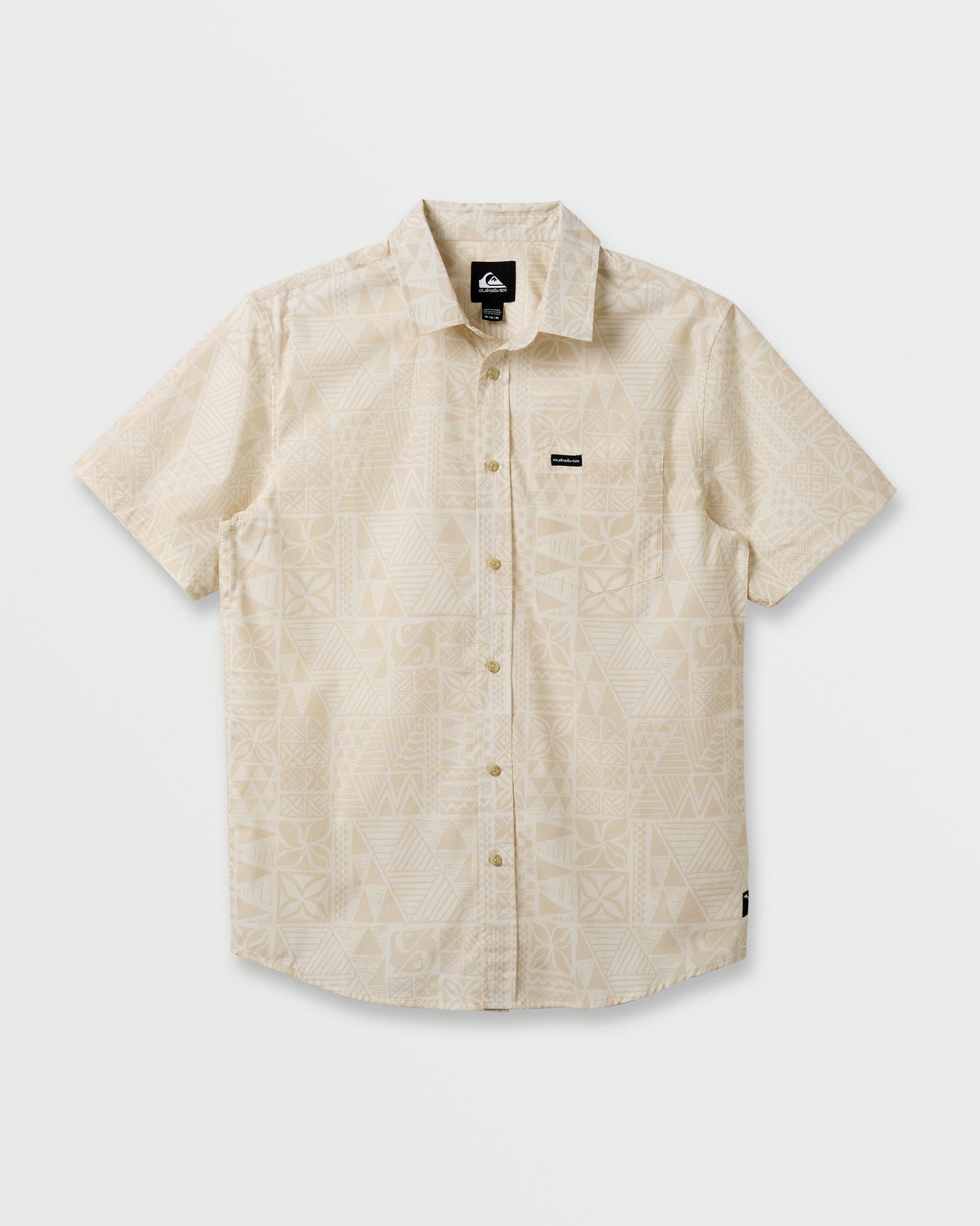 Makaha Classic Short Sleeve Shirt - Off White - Quick Silver
