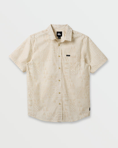 Makaha Classic Short Sleeve Shirt - Off White - Quick Silver