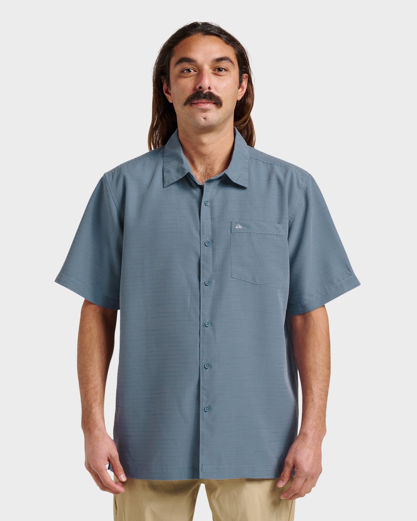 Waterman Centinela Premium Anti-Wrinkle Shirt - Flint Stone - Quick Silver