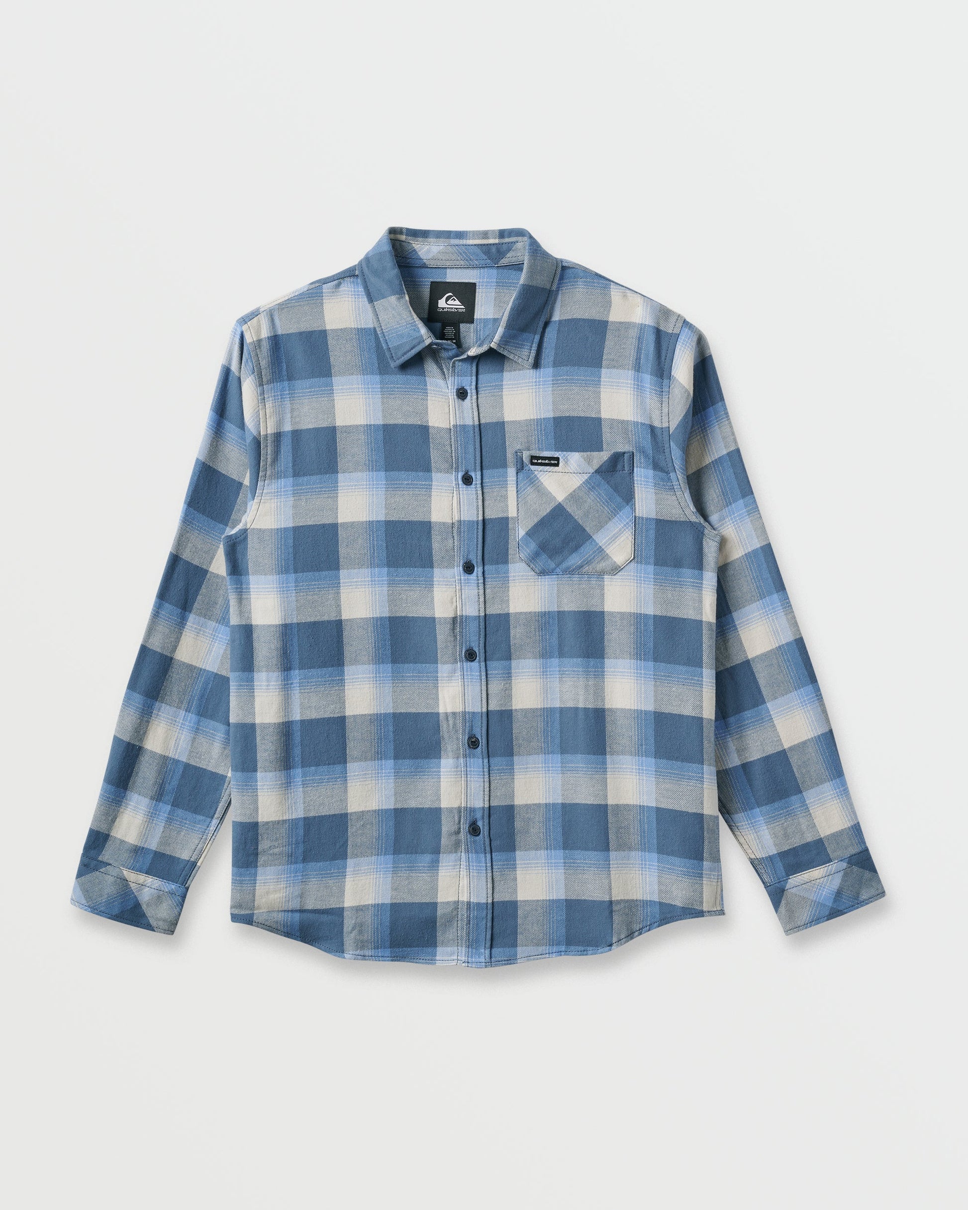 Penmar Check Flannel Shirt - China Blue - Quick Silver