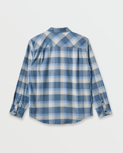 Penmar Check Flannel Shirt - China Blue - Quick Silver