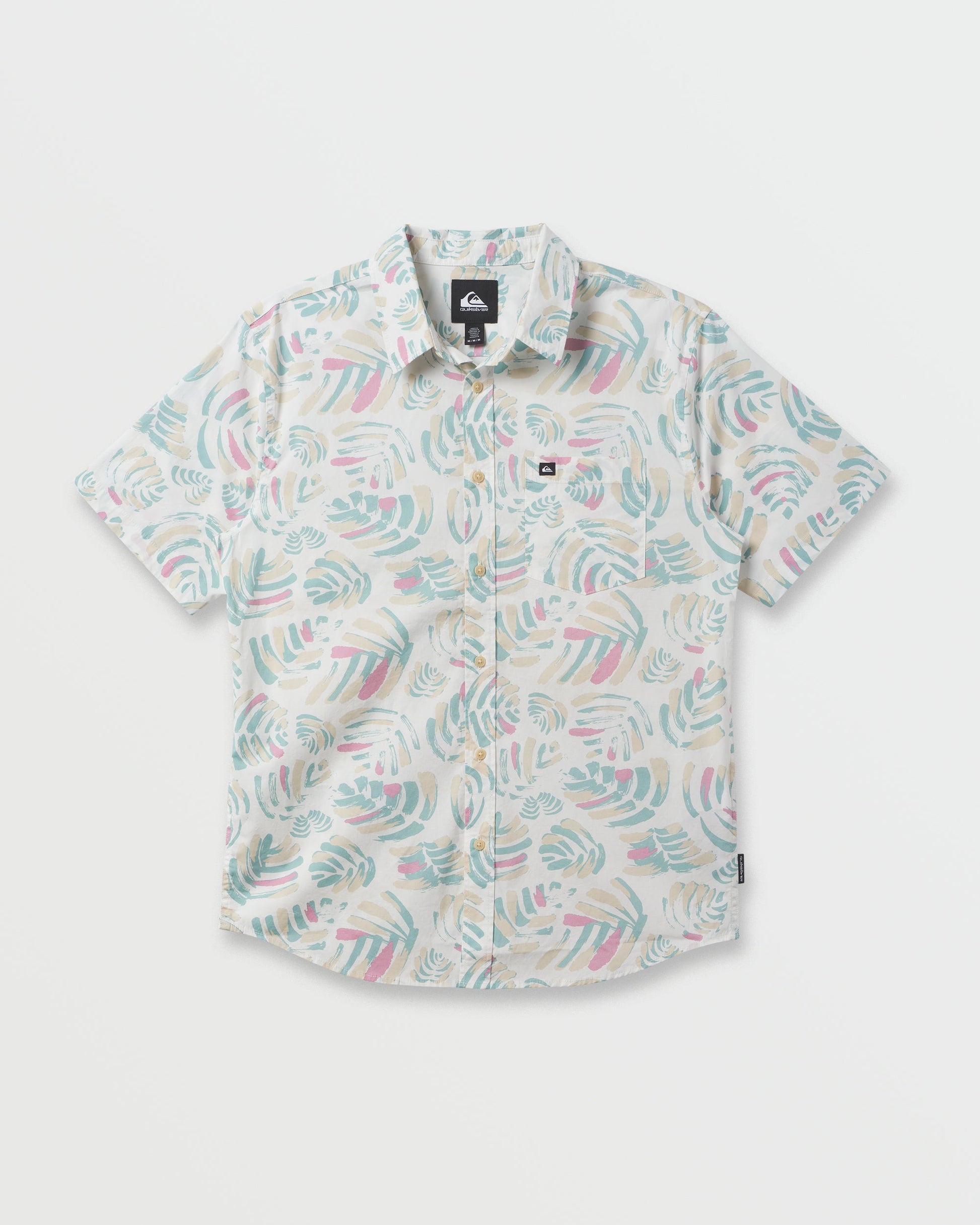 Shades Classic Stretch Short Sleeve Shirt - Off White - Quick Silver
