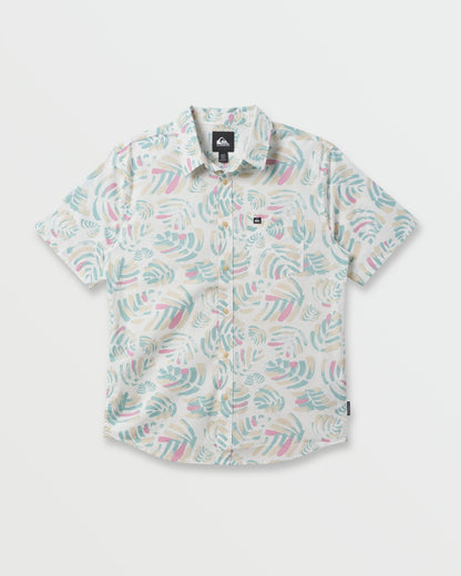 Shades Classic Stretch Short Sleeve Shirt - Off White - Quick Silver