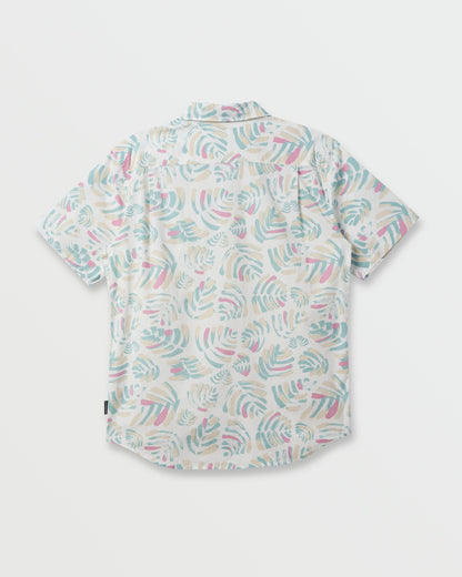 Shades Classic Stretch Short Sleeve Shirt - Off White - Quick Silver