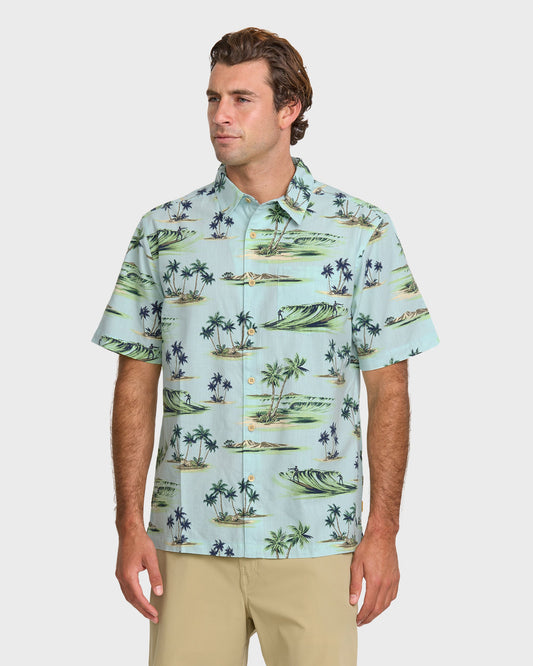 Waterman Day Dreamin' Shirt - Cool Blue - Quick Silver