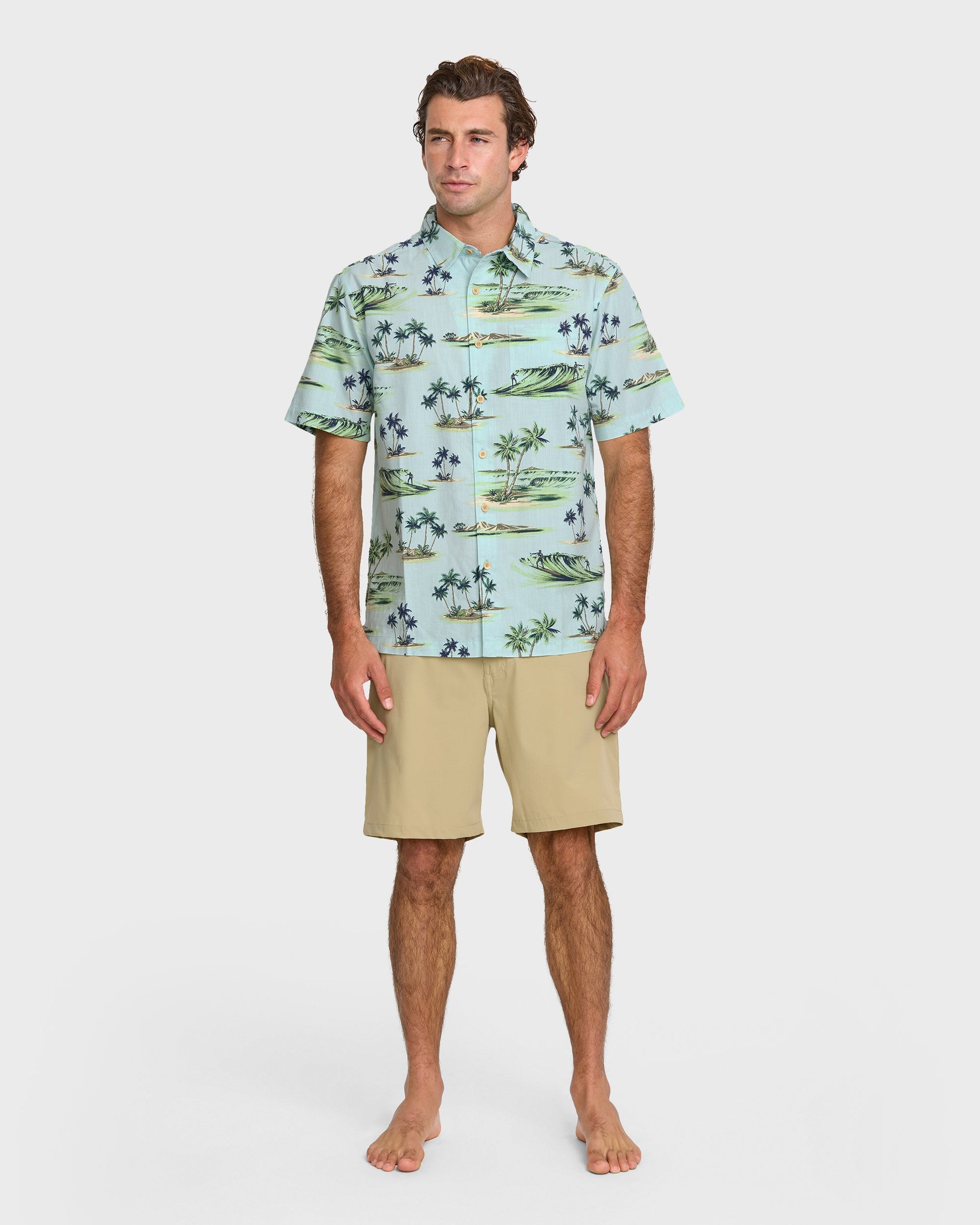 Waterman Day Dreamin' Shirt - Cool Blue - Quick Silver