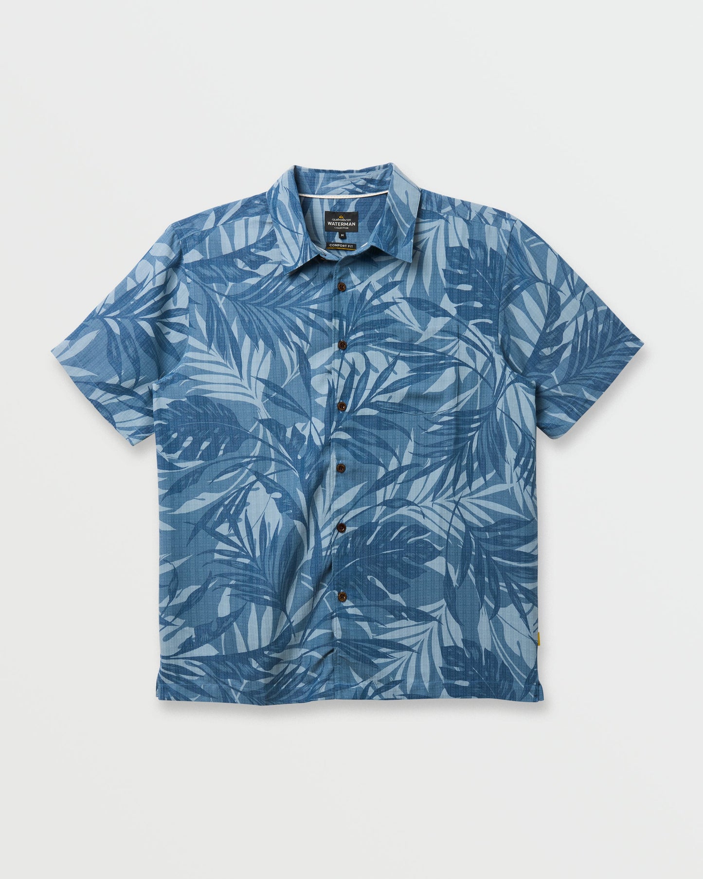 Waterman Botanical Short Sleeve Shirt - Midnight Navy - Quick Silver