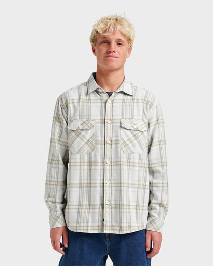 Waterman Bodie Flannel Shirt - Moonbeam - Quick Silver