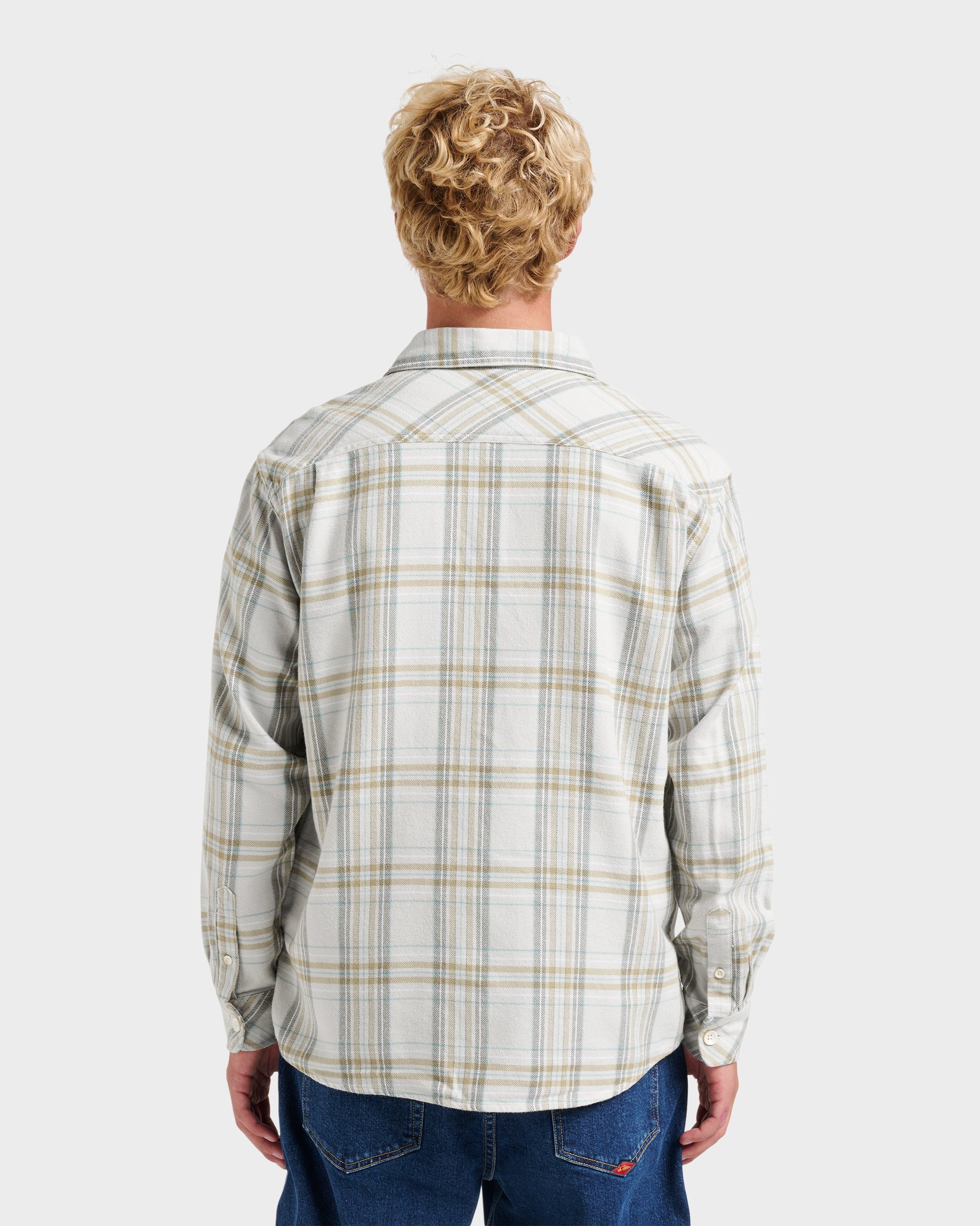 Waterman Bodie Flannel Shirt - Moonbeam - Quick Silver