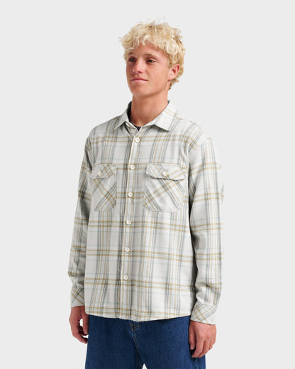 Waterman Bodie Flannel Shirt - Moonbeam - Quick Silver