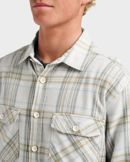 Waterman Bodie Flannel Shirt - Moonbeam - Quick Silver