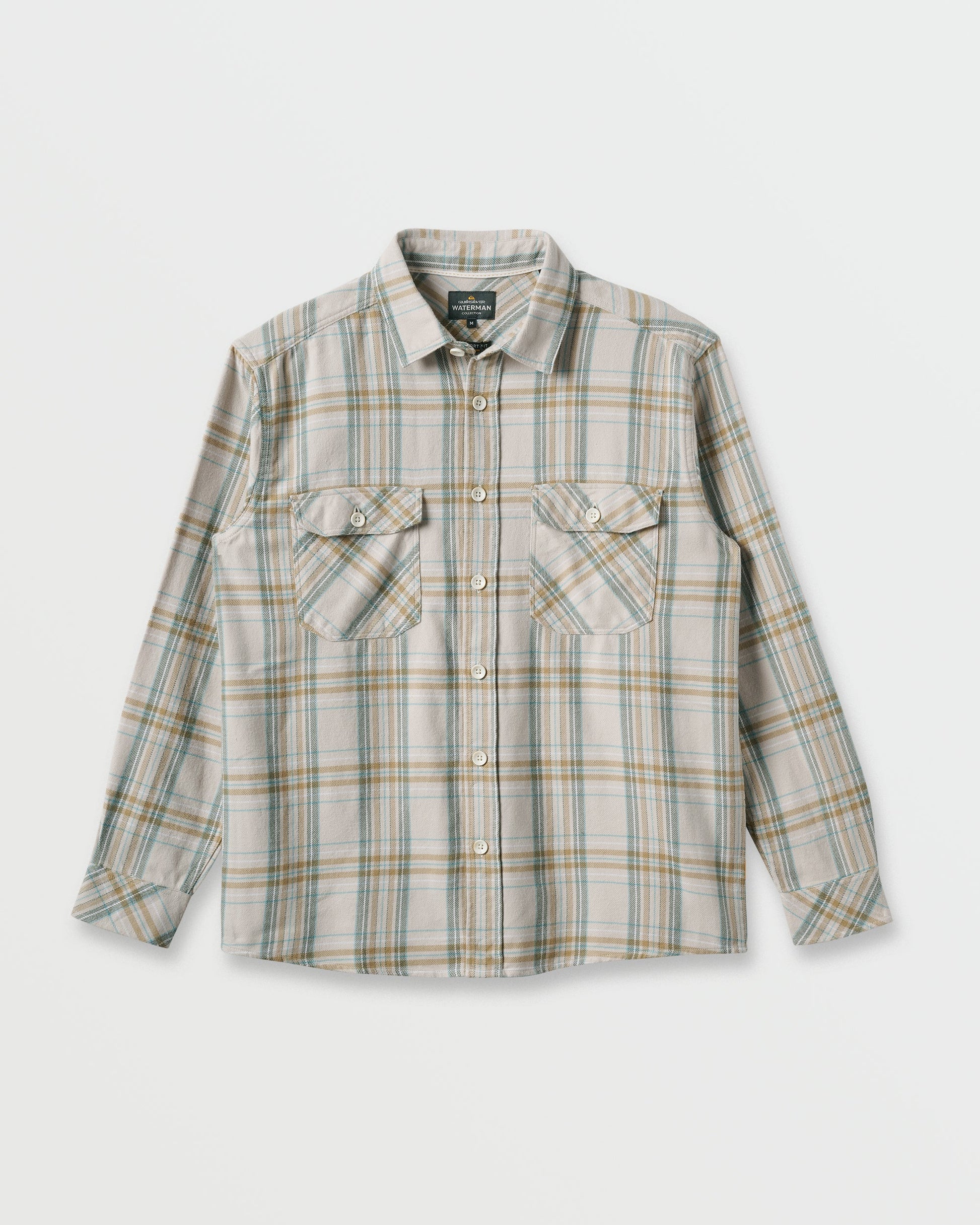 Waterman Bodie Flannel Shirt - Moonbeam - Quick Silver
