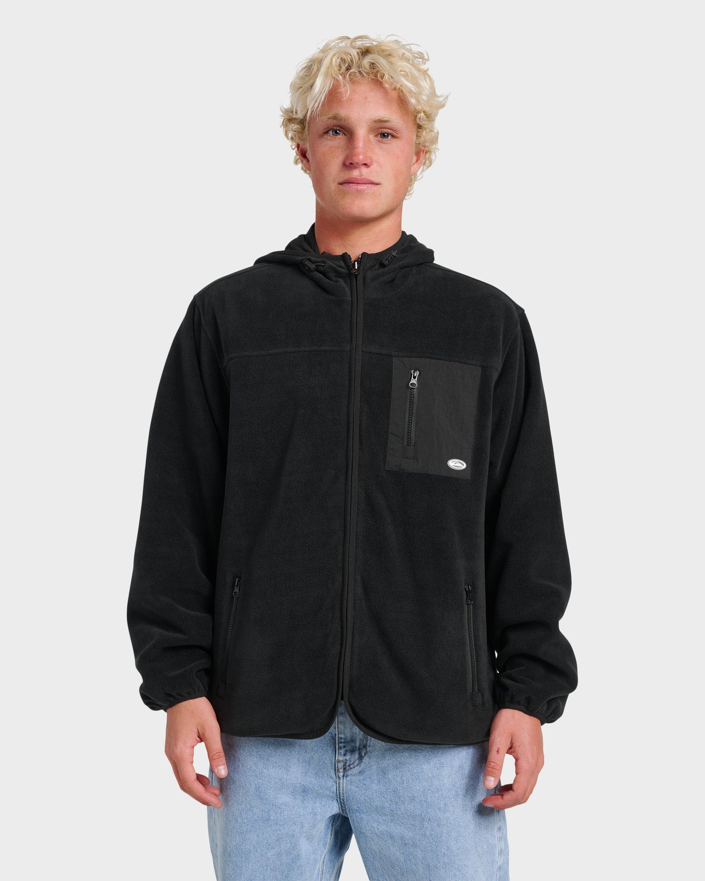Reversible Zip Hoodie - Black - Quick Silver