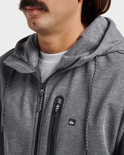 Waterman Departure Zip Sweatshirt - Phantom Heather - Quick Silver