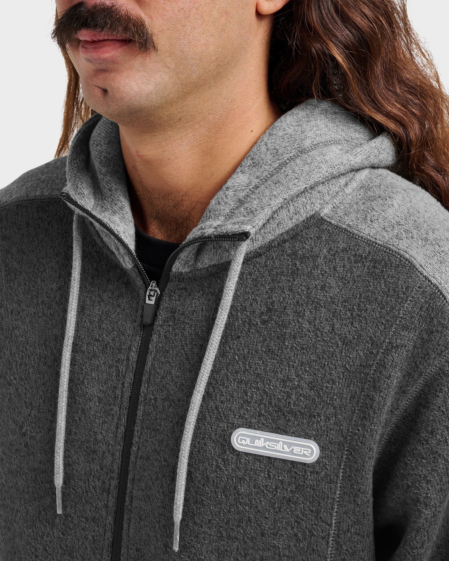 Keller Zip Hoodie - Black Heather - Quick Silver
