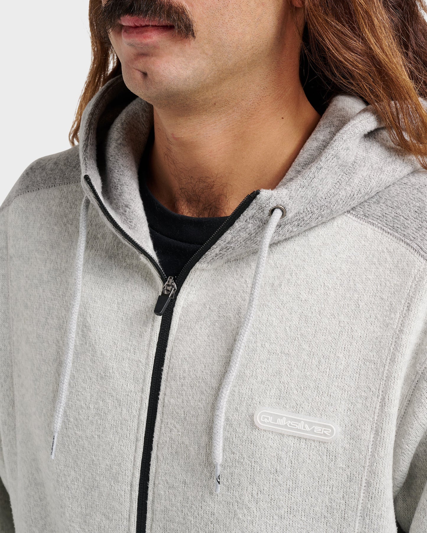 Keller Zip Hoodie - Light Gray Heather - Quick Silver