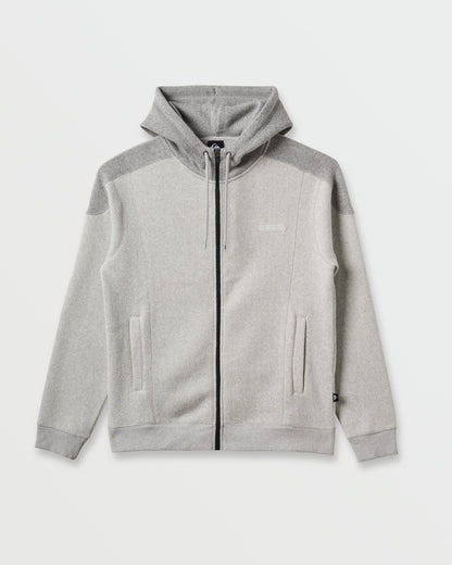 Keller Zip Hoodie - Light Gray Heather - Quick Silver