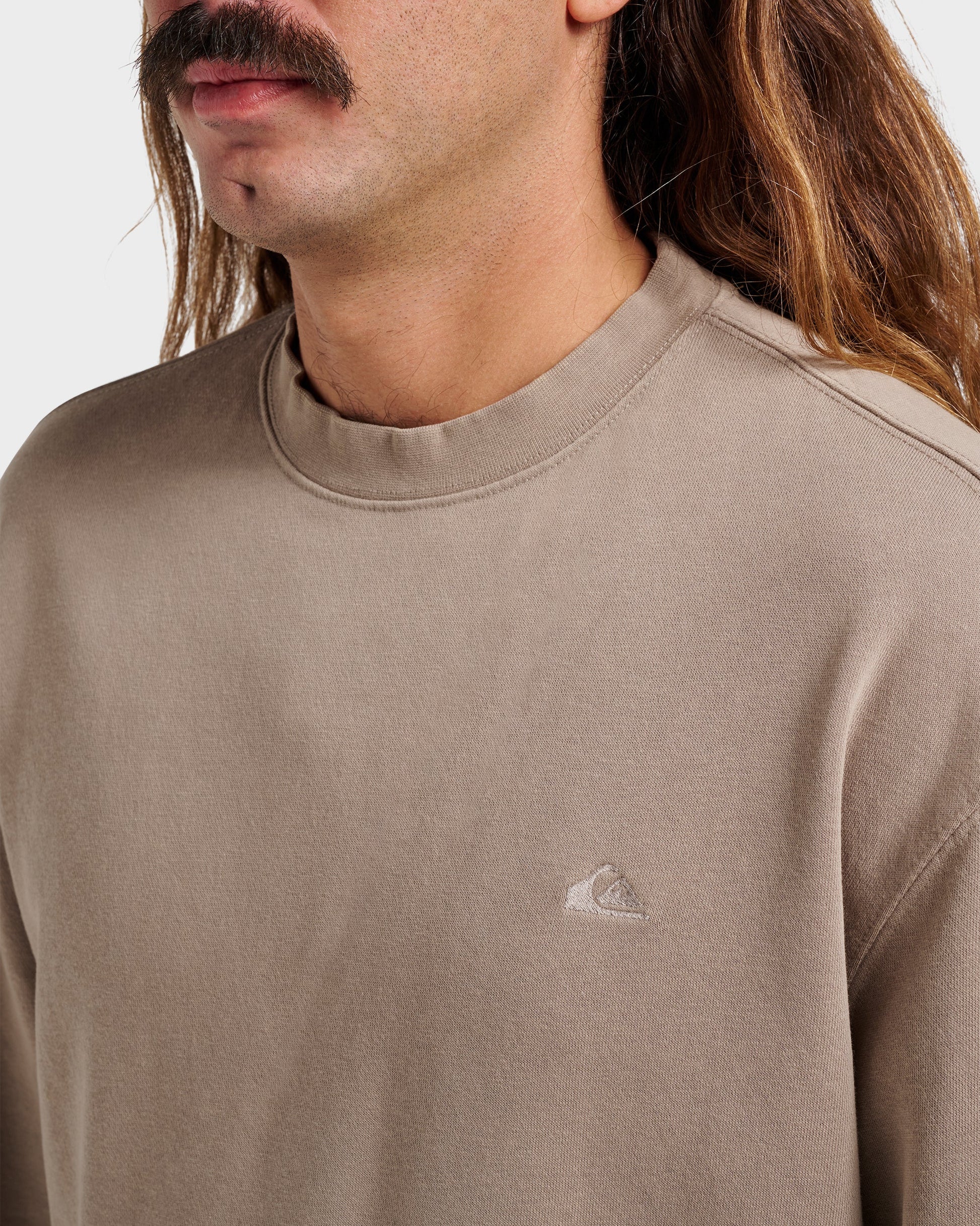 Saltwater Crewneck Sweatshirt - Fallen Rock - Quick Silver