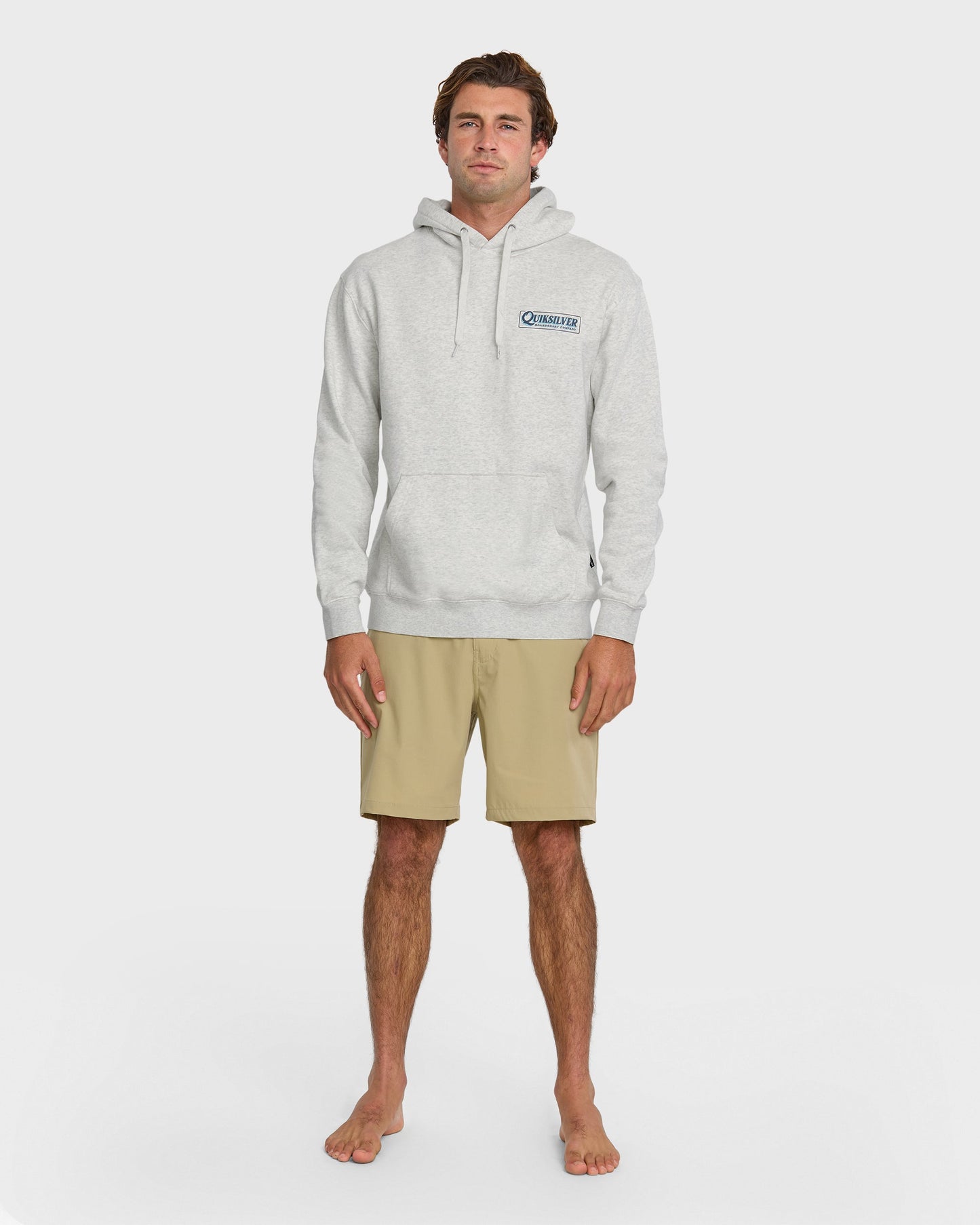 Graphic Hoodie - White/Heather - Quick Silver