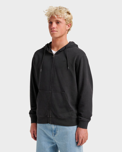 Saltwater Full Zip Hoodie - Black - Quick Silver