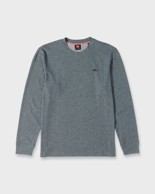 Malvern Long Sleeve Soft Touch Crewneck Sweatshirt - Anthracite - Quick Silver