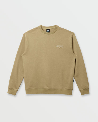 Graphic Crewneck Sweatshirt - Twill - Quick Silver