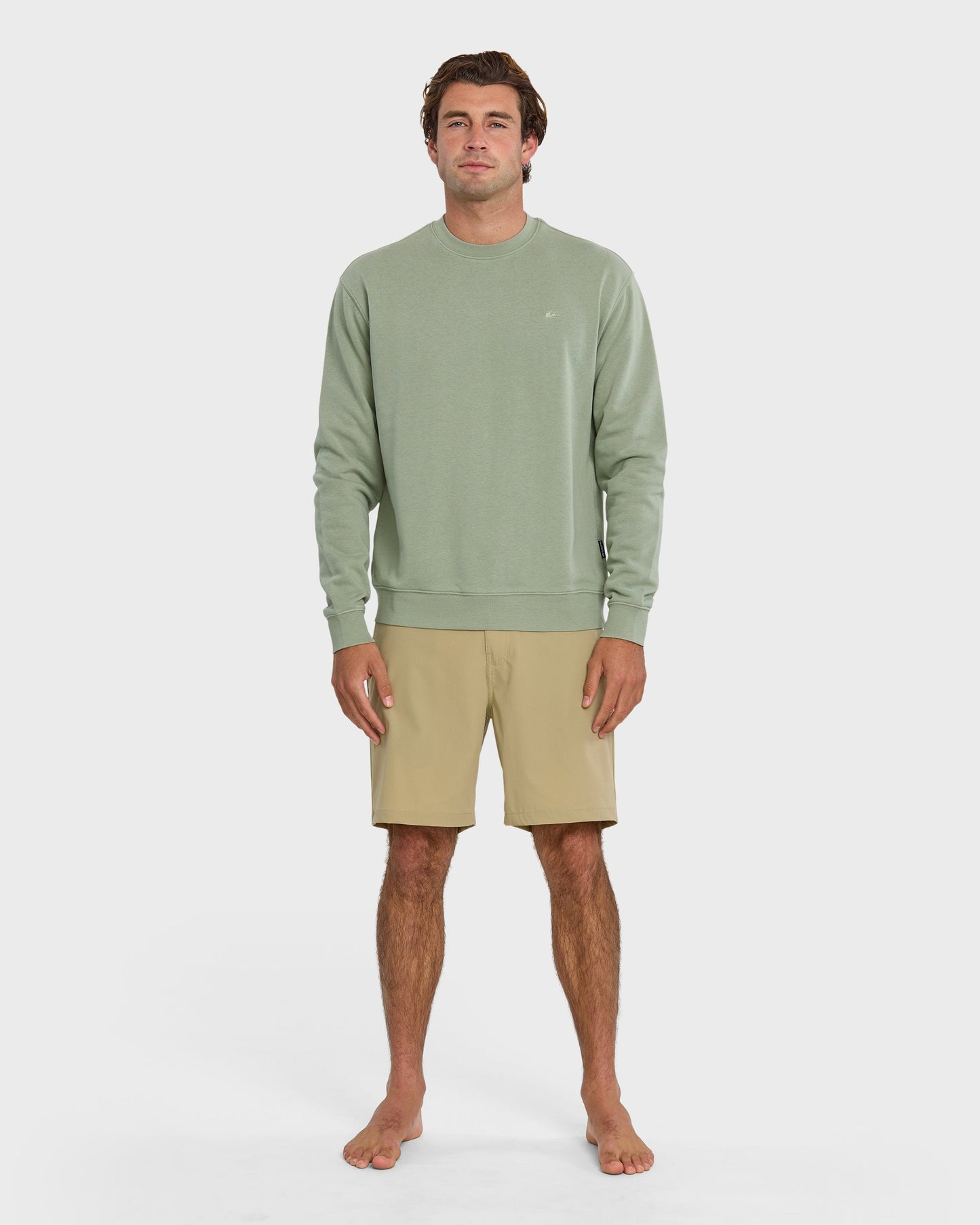 Saltwater Crewneck Sweatshirt - Herb - Quick Silver