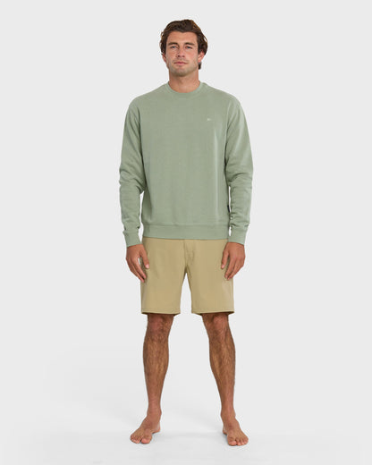 Saltwater Crewneck Sweatshirt - Herb - Quick Silver