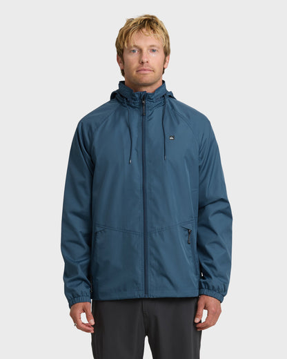 Waterman Shell Shock Water-Resistant Windbreaker - Ensign Blue - Quick Silver