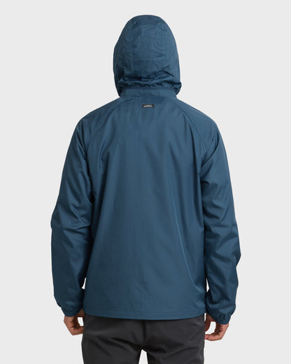 Waterman Shell Shock Water-Resistant Windbreaker - Ensign Blue - Quick Silver