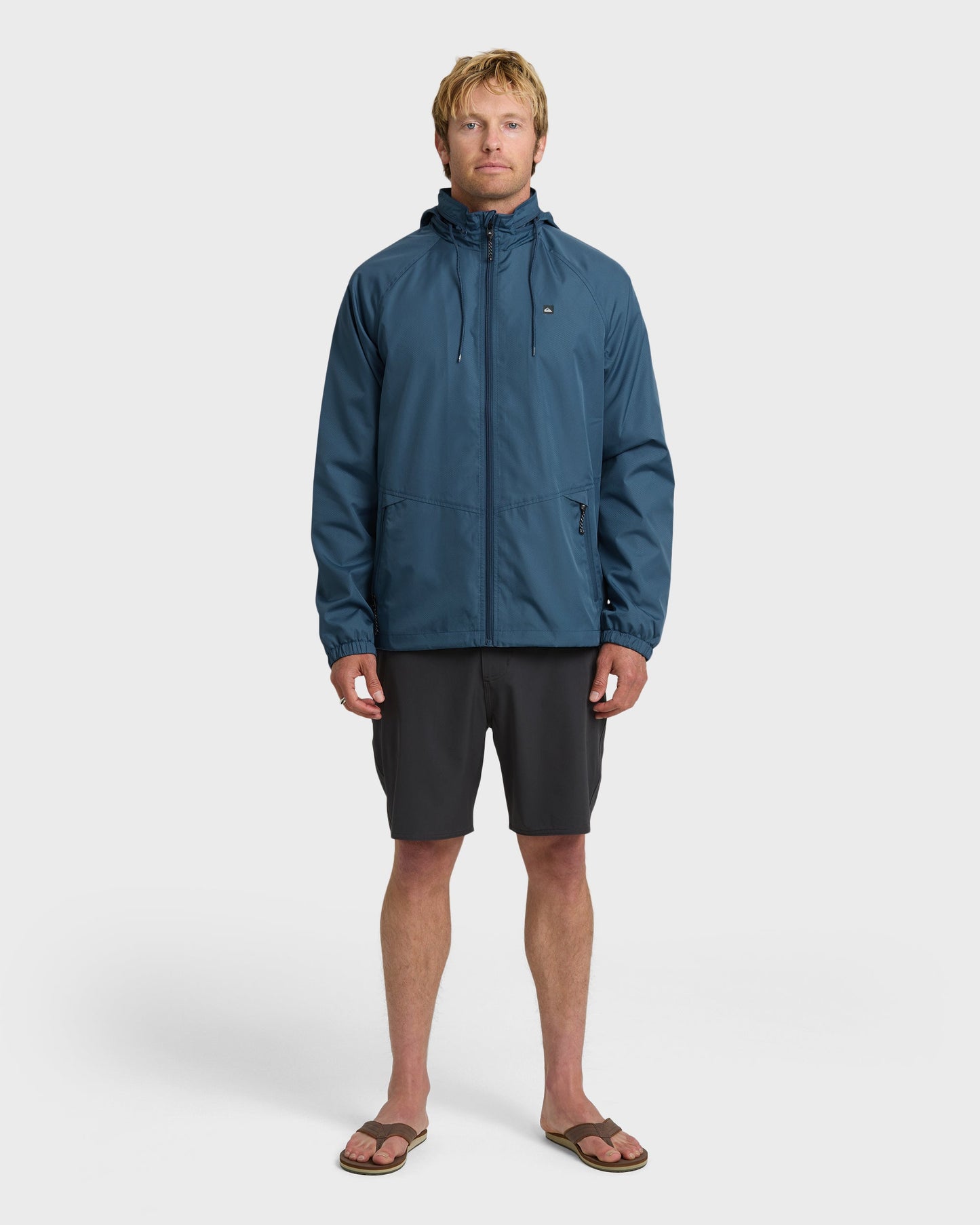 Waterman Shell Shock Water-Resistant Windbreaker - Ensign Blue - Quick Silver