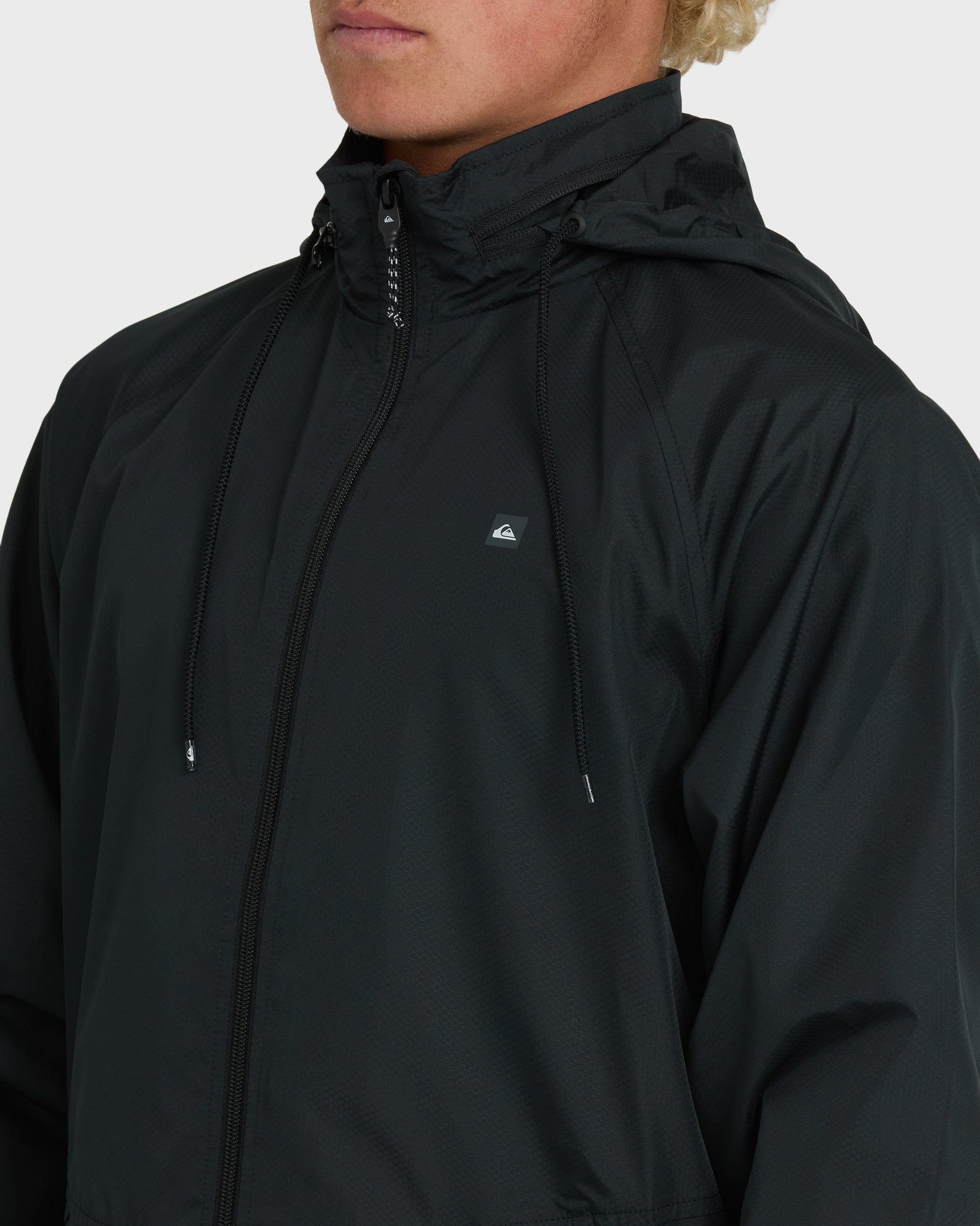 Waterman Shell Shock Water-Resistant Windbreaker - Black - Quick Silver