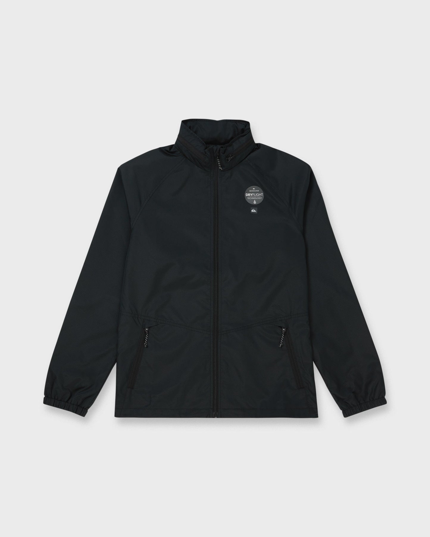 Waterman Shell Shock Water-Resistant Windbreaker - Black - Quick Silver