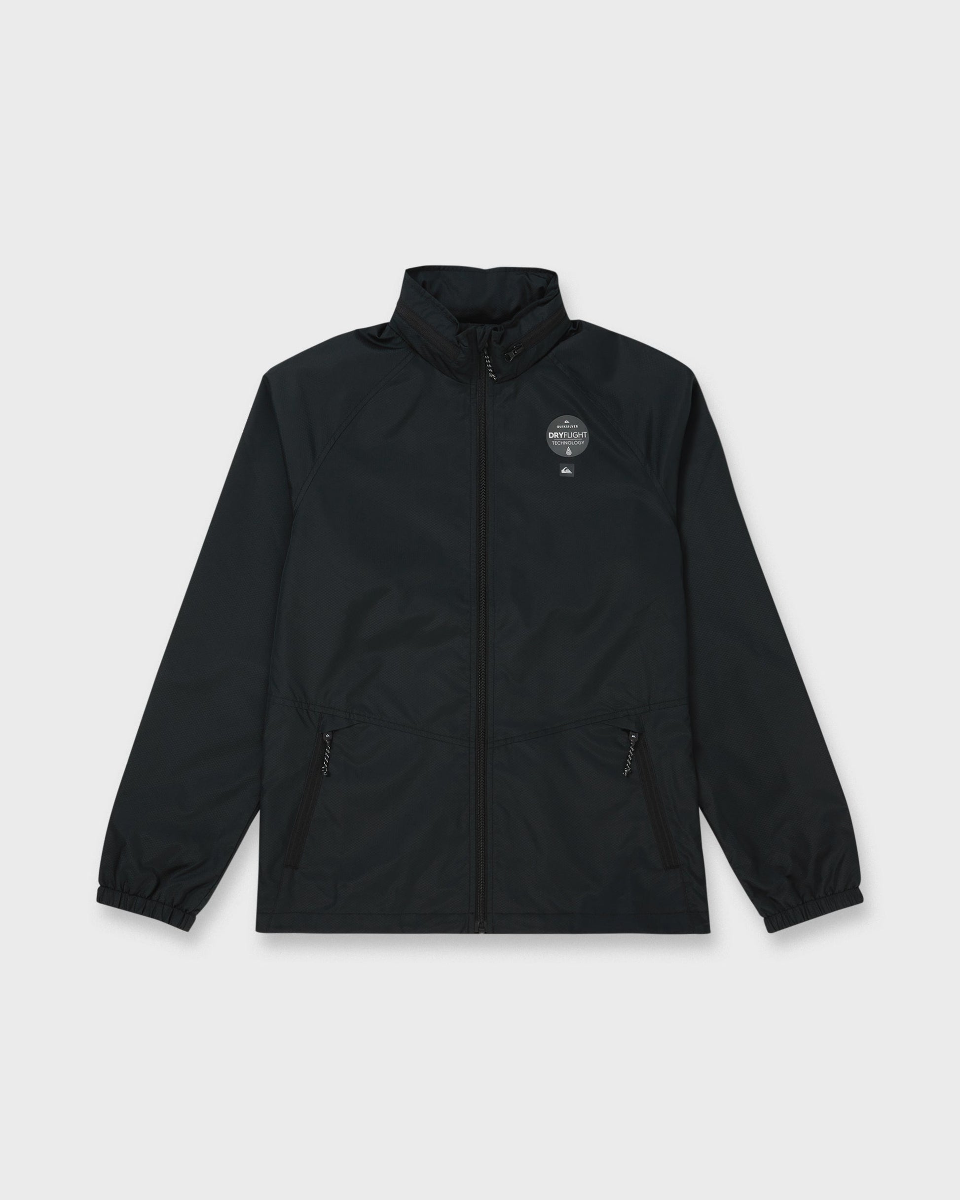 Waterman Shell Shock Water-Resistant Windbreaker - Black - Quick Silver