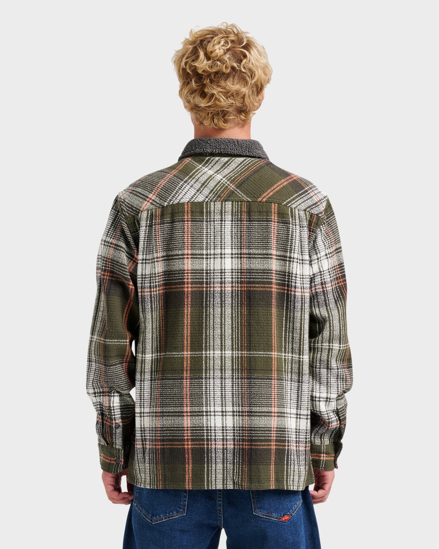 Campo Zip Flannel Shirt - Grape Leaf - Quick Silver