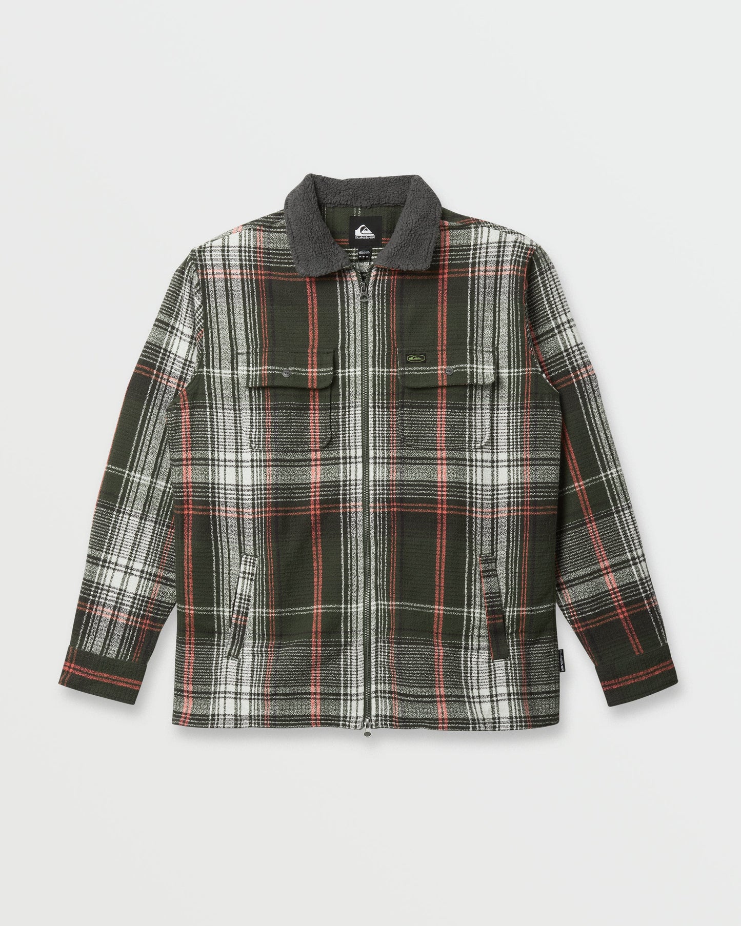 Campo Zip Flannel Shirt - Grape Leaf - Quick Silver