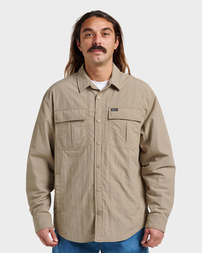 Cold Snap Shacket Jacket - Fallen Rock - Quick Silver