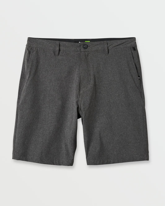 Union Heather 20" Amphibian Hybrid Shorts - Black - Quick Silver