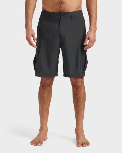 Union Amphibian Cargo 20" Hybrid Short - Black - Quick Silver