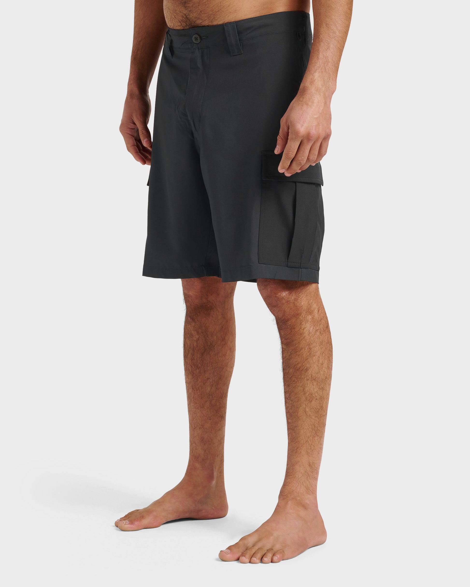 Union Amphibian Cargo 20" Hybrid Short - Black - Quick Silver