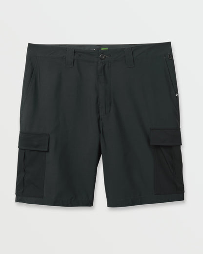 Union Amphibian Cargo 20" Hybrid Short - Black - Quick Silver
