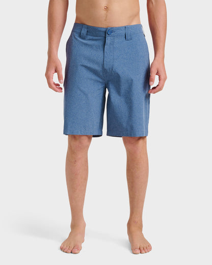 Union Heather 20" Amphibian Hybrid Shorts - Indigo Mist - Quick Silver